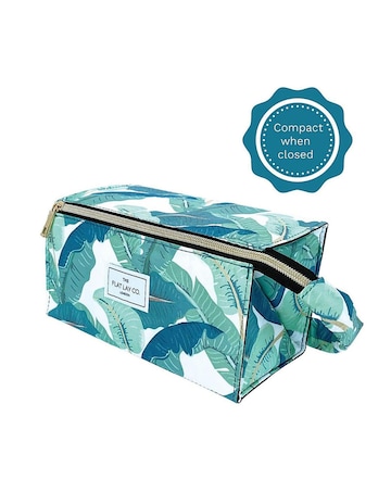 The Flat Lay Co. Makeup Box Bag - Tropical Leaves