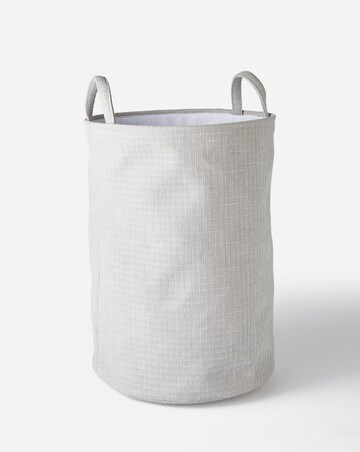 Grey Fabric Laundry Hamper