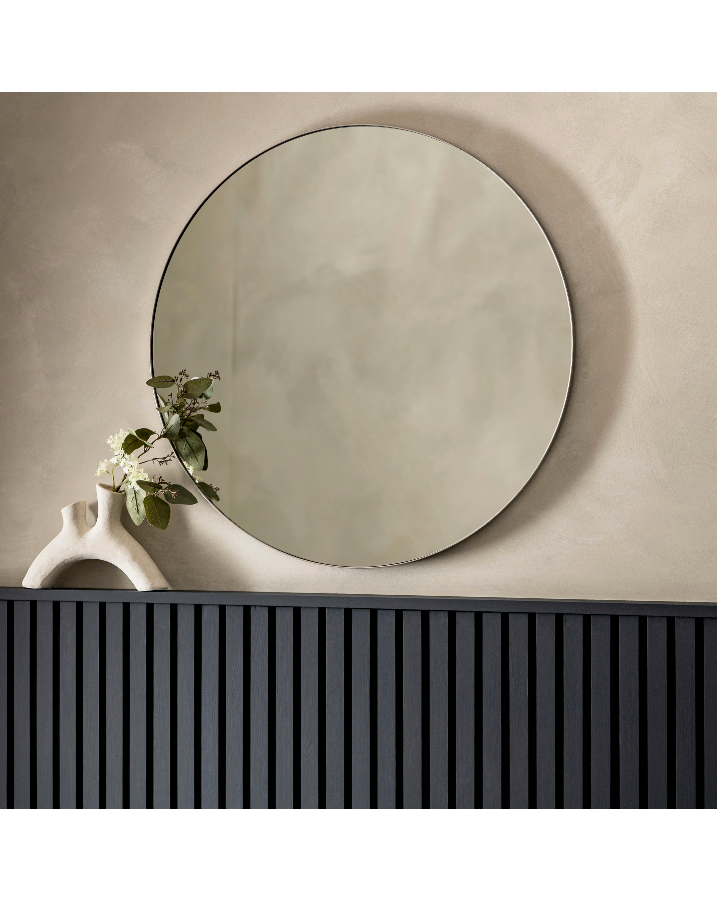 New In - Gallery Bowie Round Mirror Silver