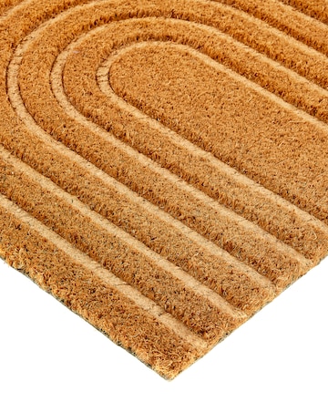 My Mat Embossed Coir Curve Doormat