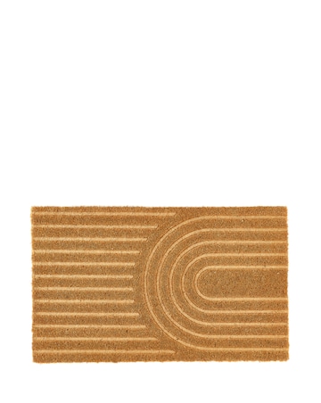 My Mat Embossed Coir Curve Doormat