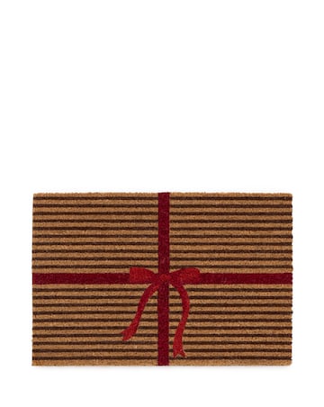 My Mat Printed Coir Christmas Gift Wrapped Doormat