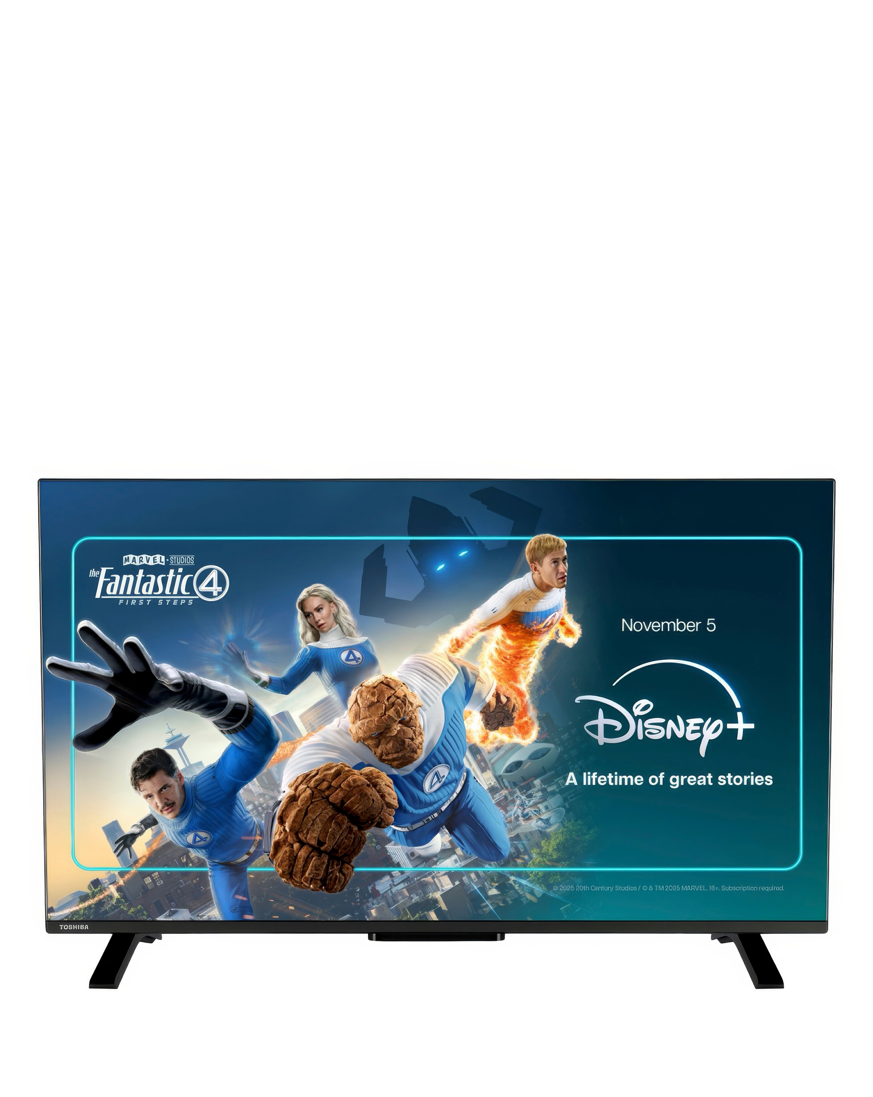 New In - Toshiba 40Lv2553Db 40in FHD TV w Freely