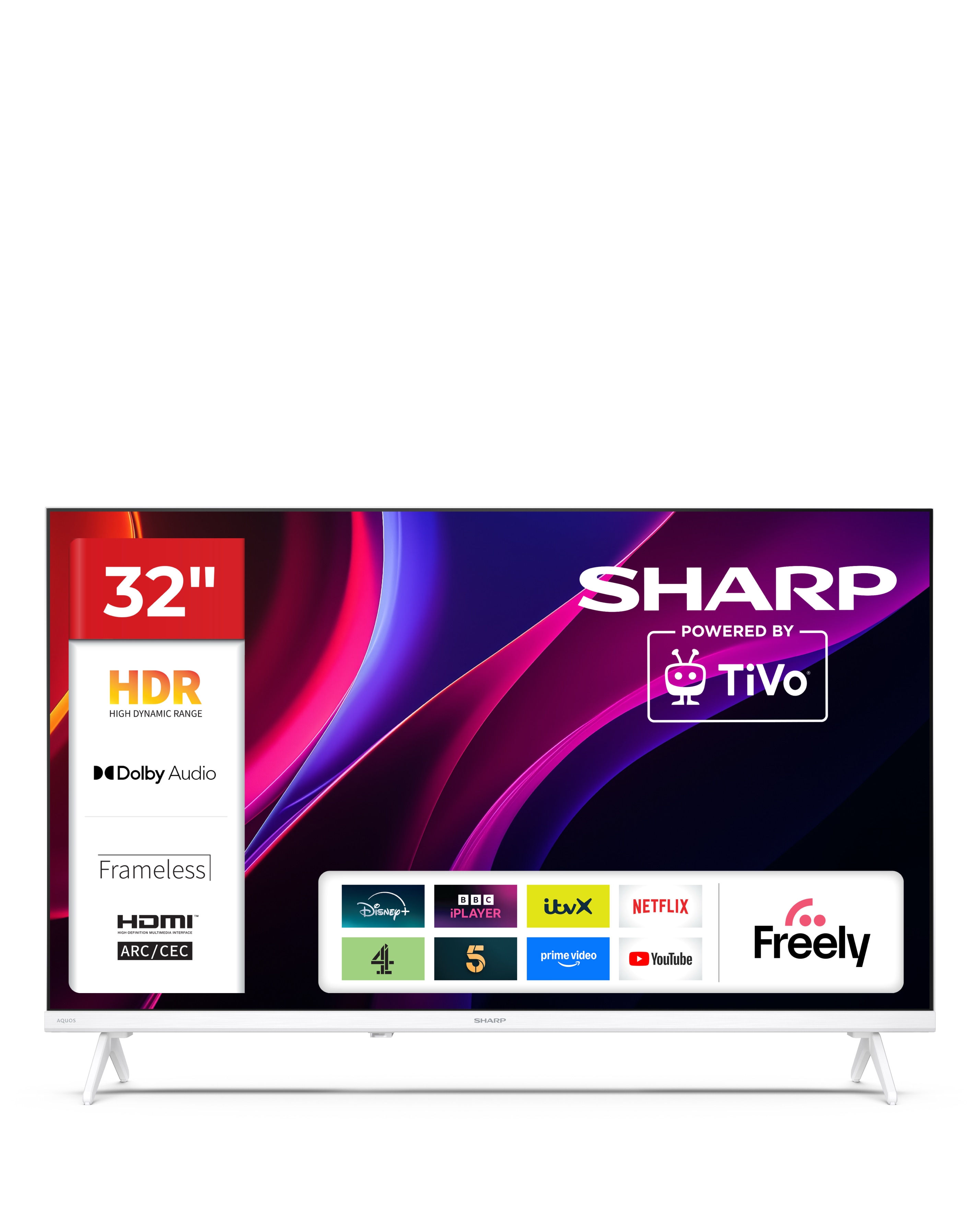 New In - Sharp 32He2245Kw 32in Smart HD LED TV