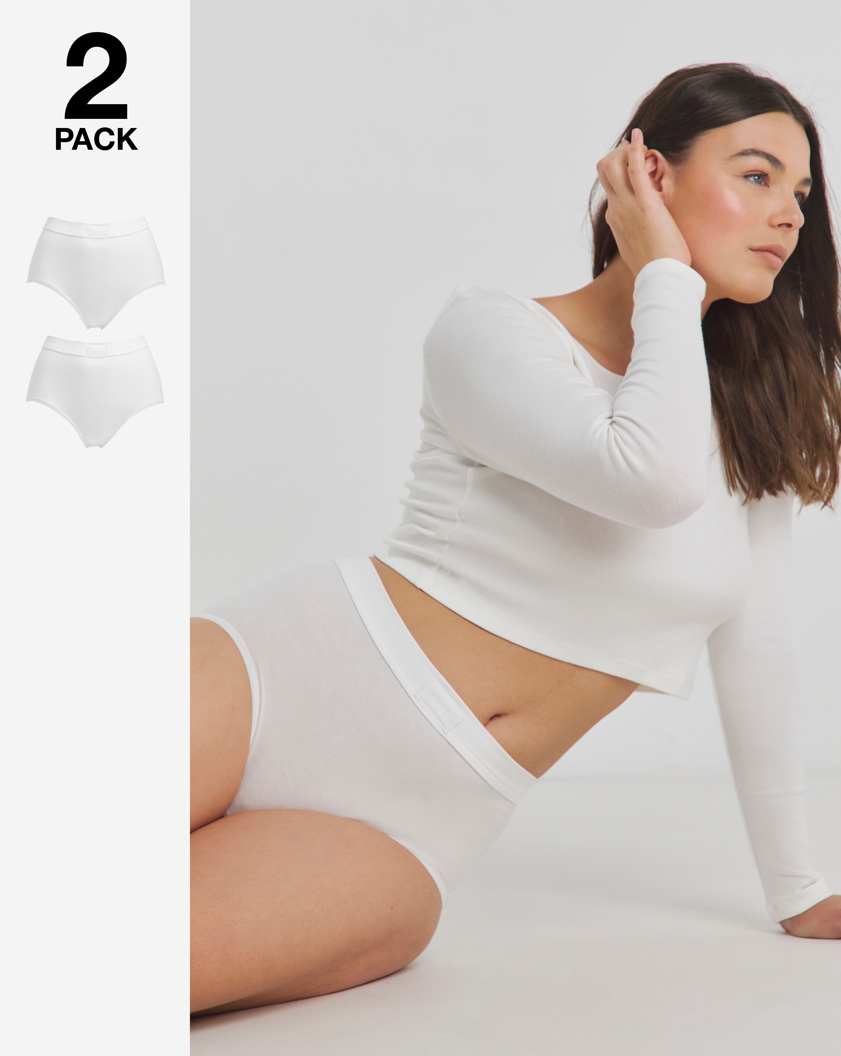 Sloggi 2Pk Comfort Maxi Knicker White