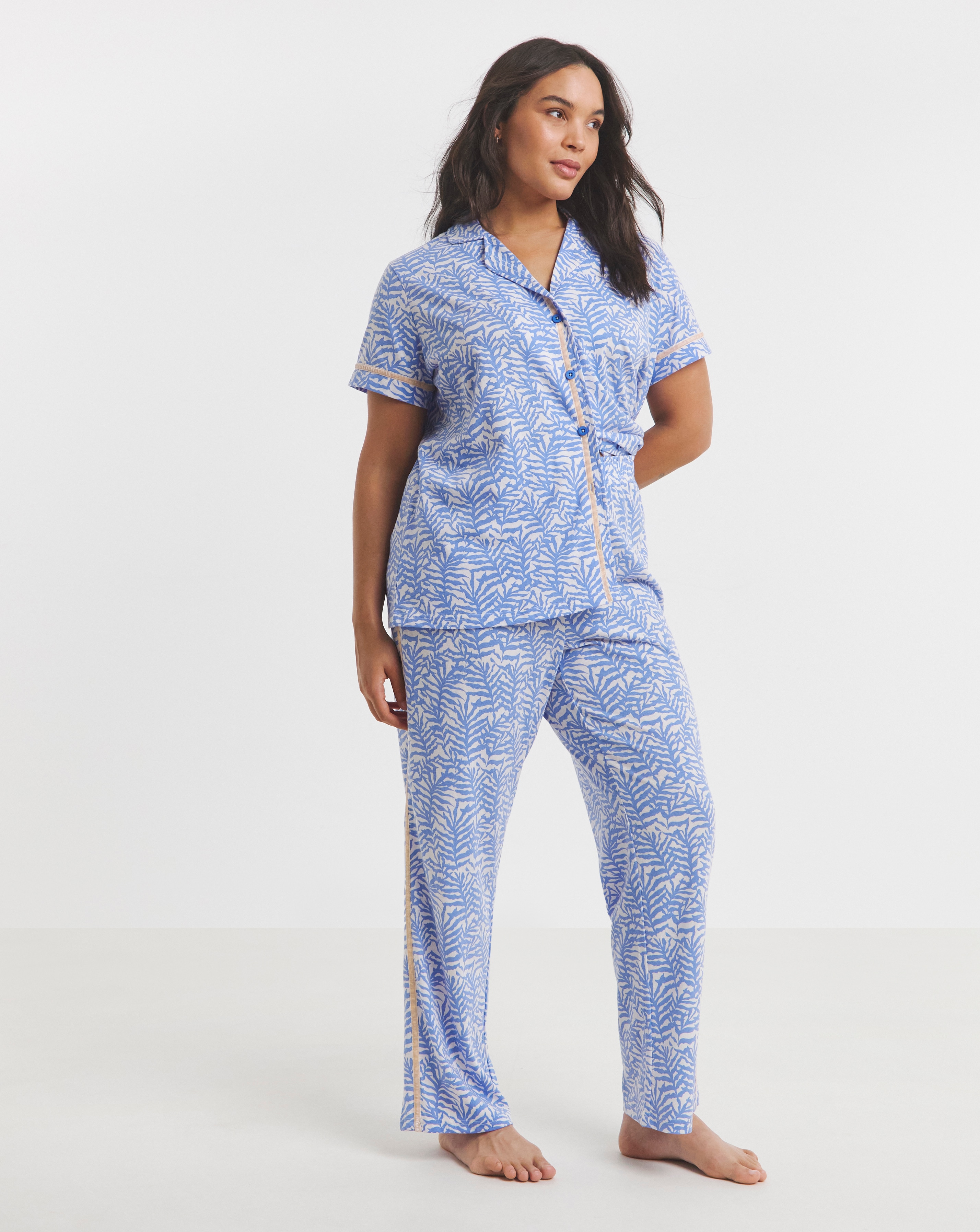 Joe Browns Fern Print Pyjama Set