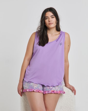 Joe Browns Jersey Short Pyjama Set Floral Print