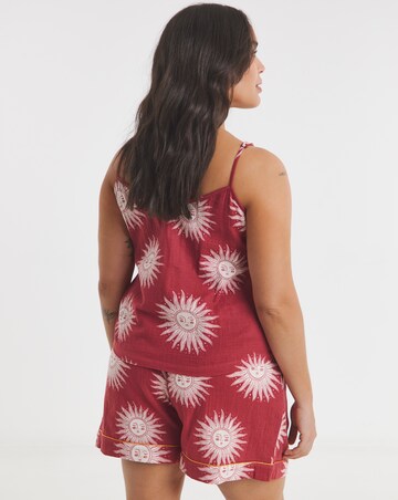 Chelsea Peers Cheesecloth Strappy PJ Set