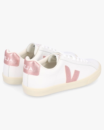 Veja Esplar Logo Extra White Nacre Leather Trainers