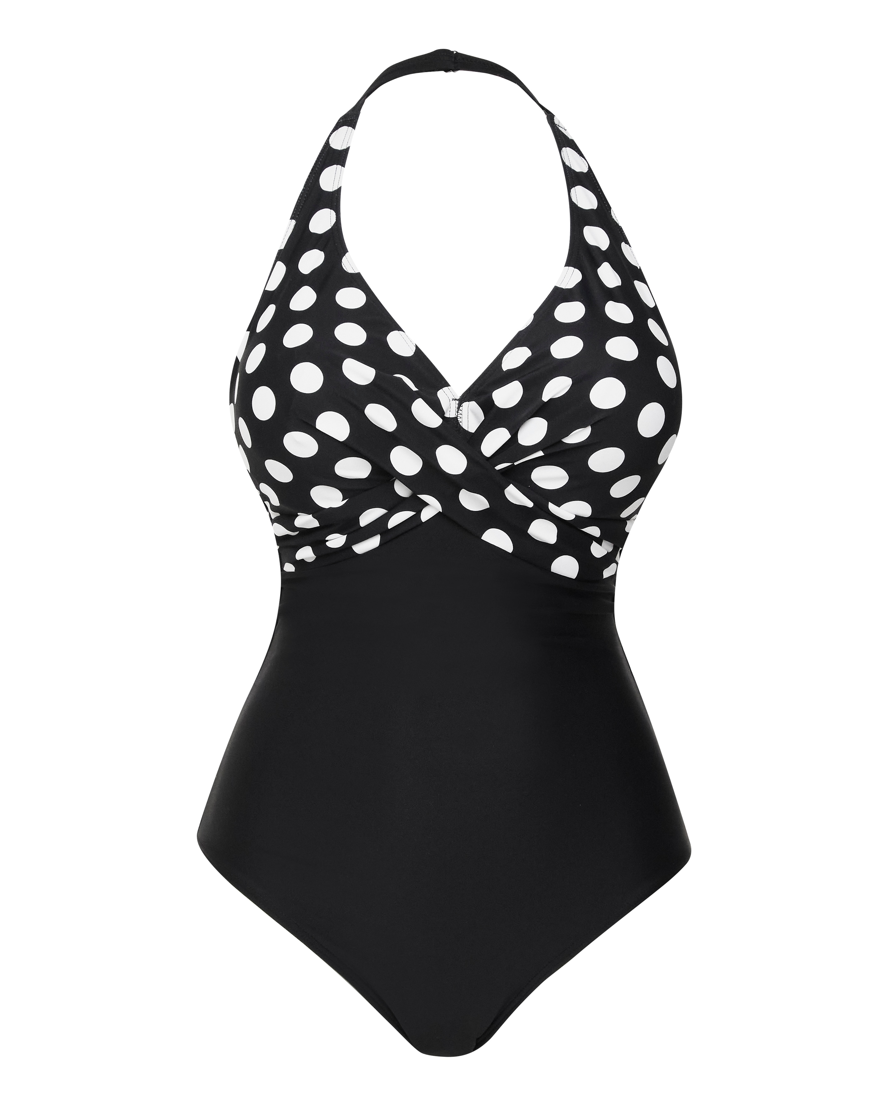 Figleaves Tailor Swimsuit - Spotted - Size 32B - Women's