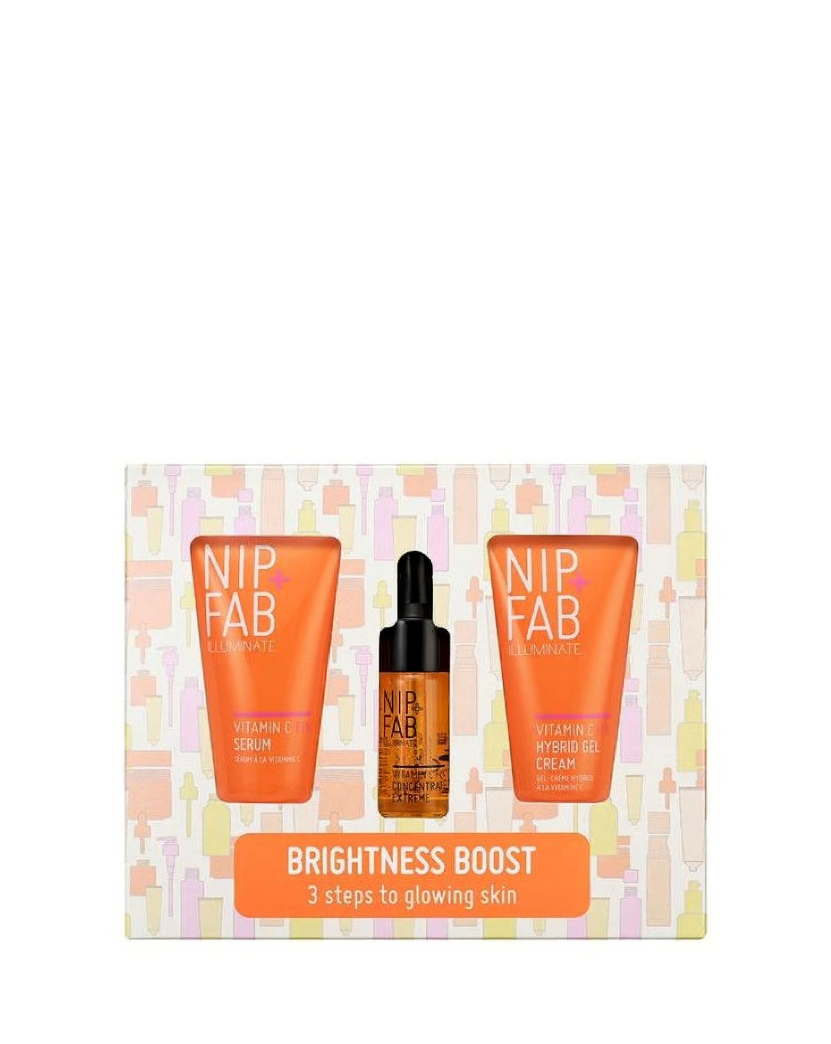 New In - Nip+Fab Brightness Boost Deluxe Trio Set