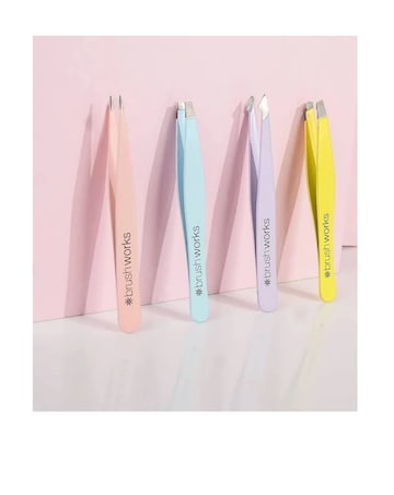 Brushworks Pastel Tweezer Combo Set