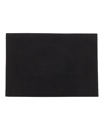 Semi Circle Hardware Black Clutch