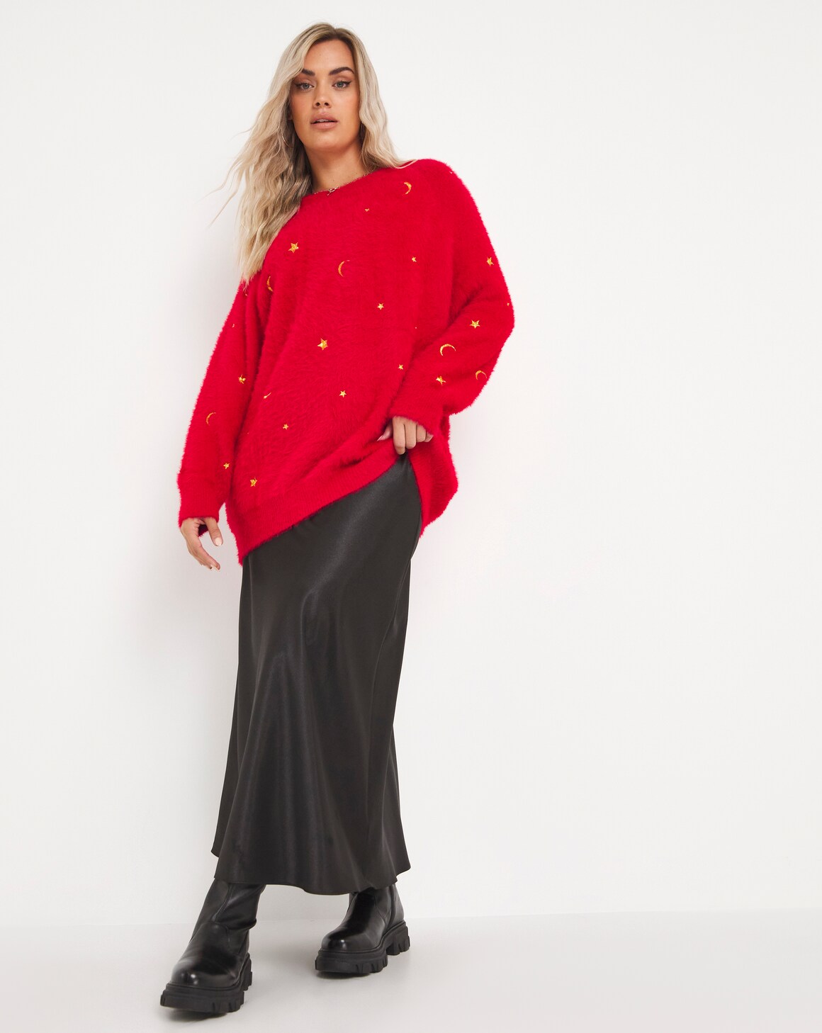 Lovedrobe Celestial Embroidered Jumper SimplyBe
