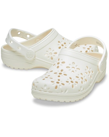 Crocs Classic Floral Cut Out Clog
