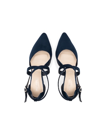 Paradox London Ffion Wide E Fit Block Heel Courts