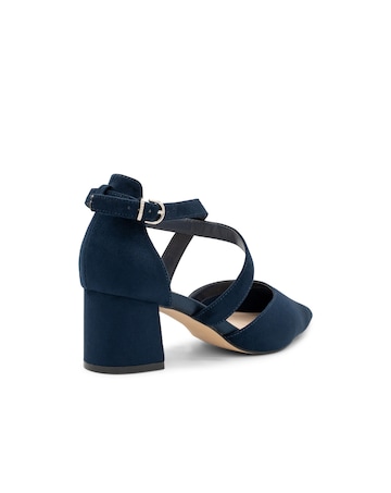 Paradox London Ffion Wide E Fit Block Heel Courts