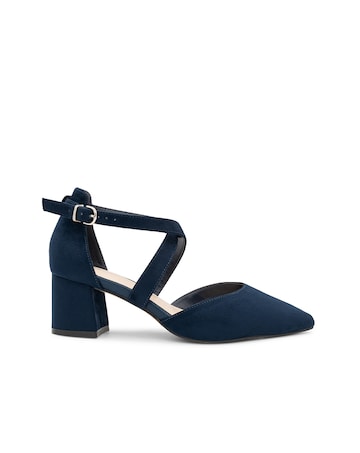 Paradox London Ffion Wide E Fit Block Heel Courts