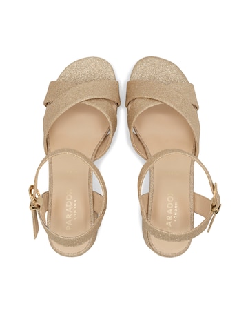 Paradox London Neala Wide E Fit Block Heel Sandal