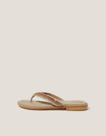 Monsoon Sia Beaded Flip Flop Sandals