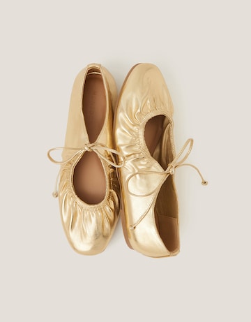 Monsoon Blair Metallic Ballet Flats