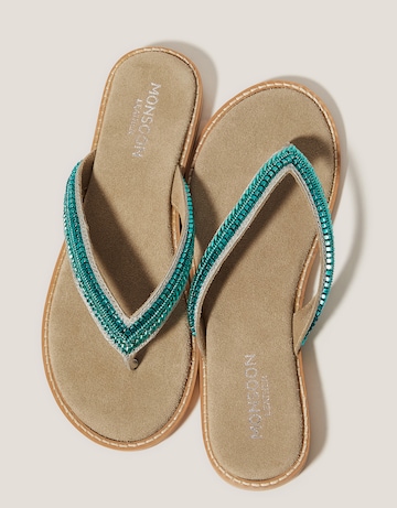 Monsoon Sia Beaded Flip Flop Sandals