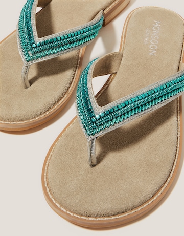 Monsoon Sia Beaded Flip Flop Sandals