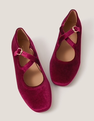 Monsoon Dana Velvet Ballet Flats