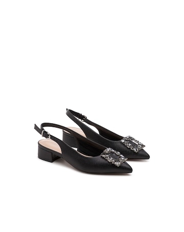 Paradox London Fortune Wide Fit Low Block Heels
