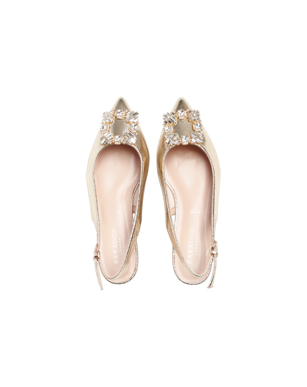 Paradox London Wide Fit Low Block Heels