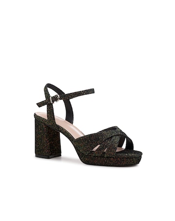 Paradox London Navarra Wide Fit Platform Heeled Sandals