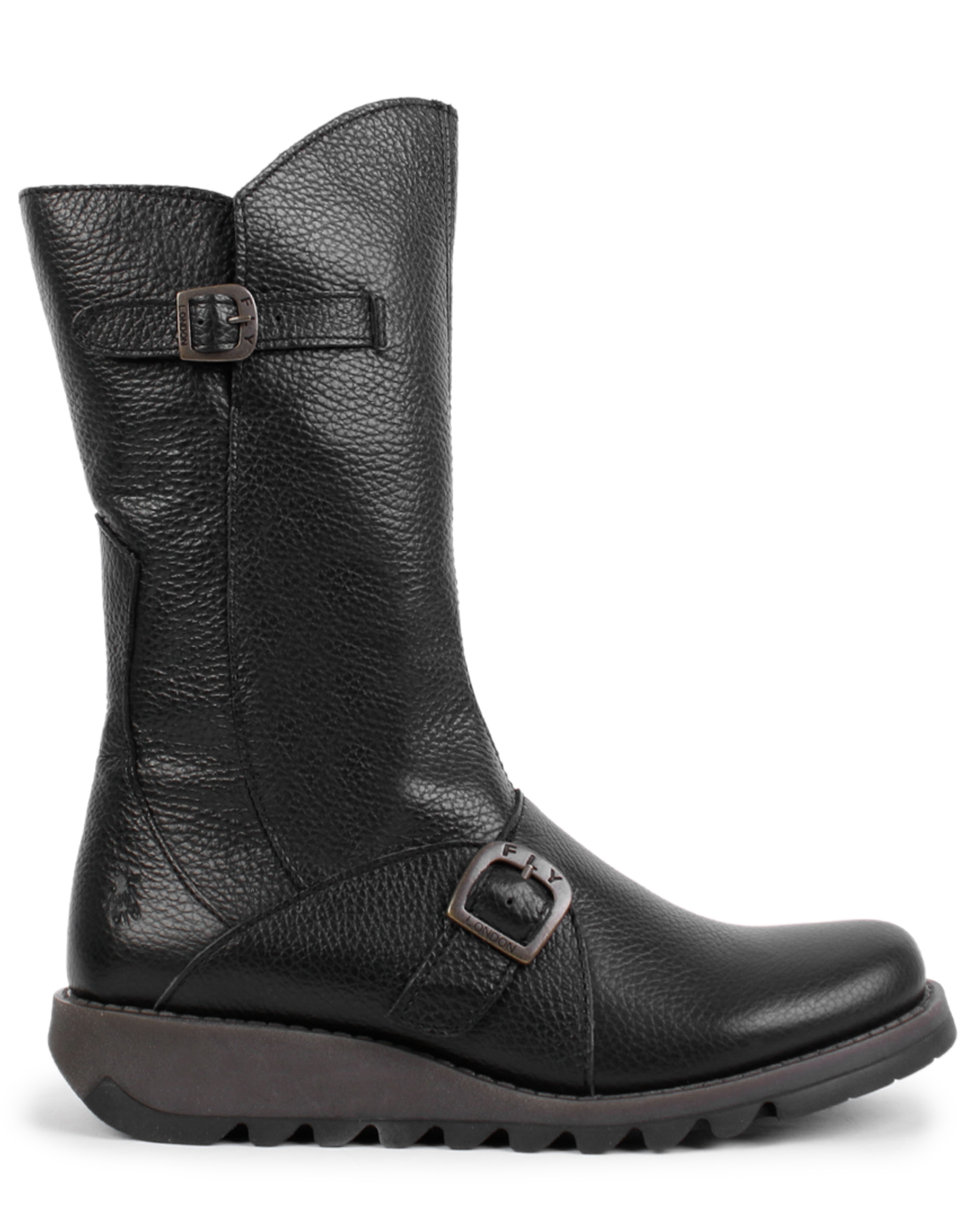 New In - Fly London Mes Black Calf Boots