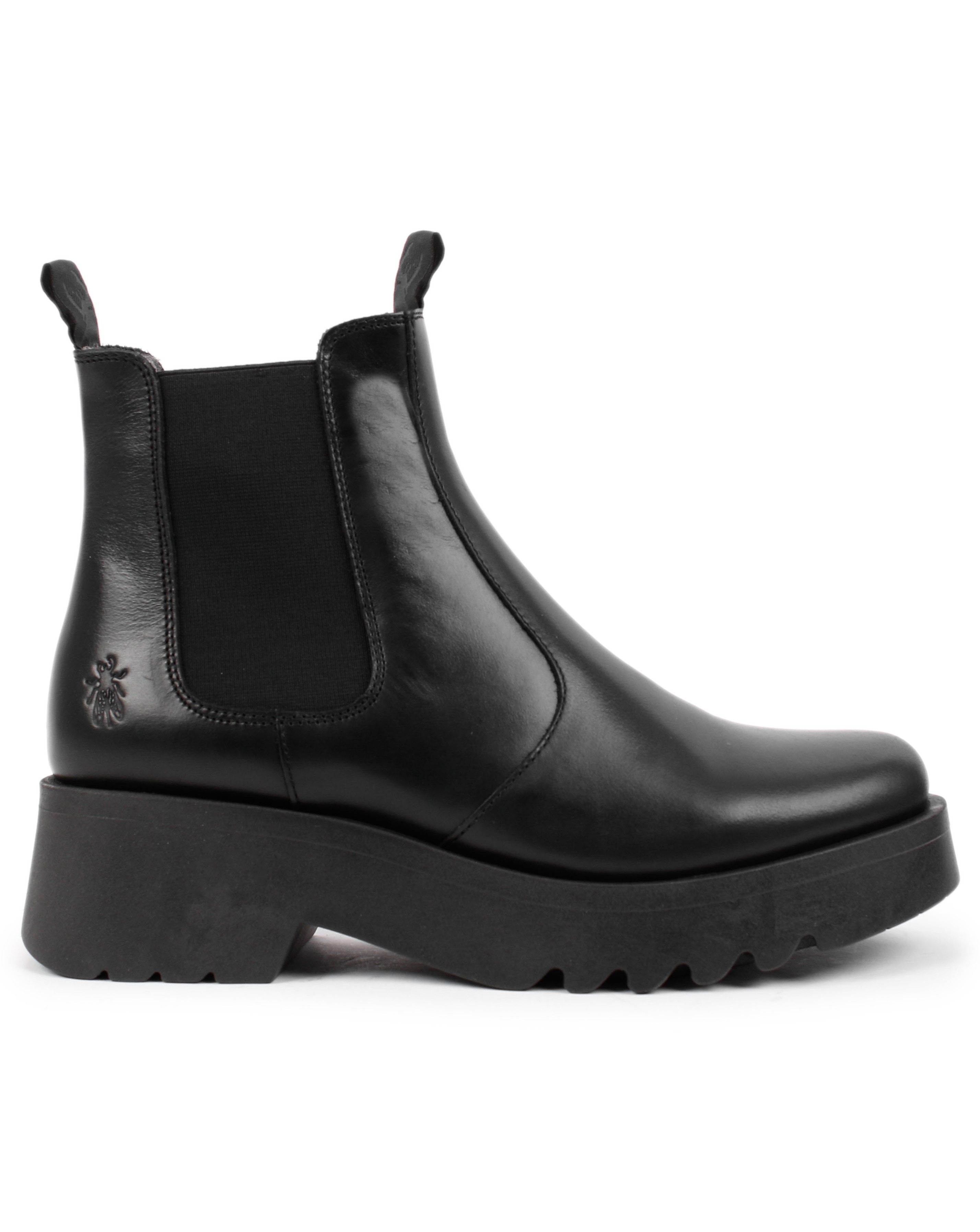 Fly London Medi Black Chelsea Boots