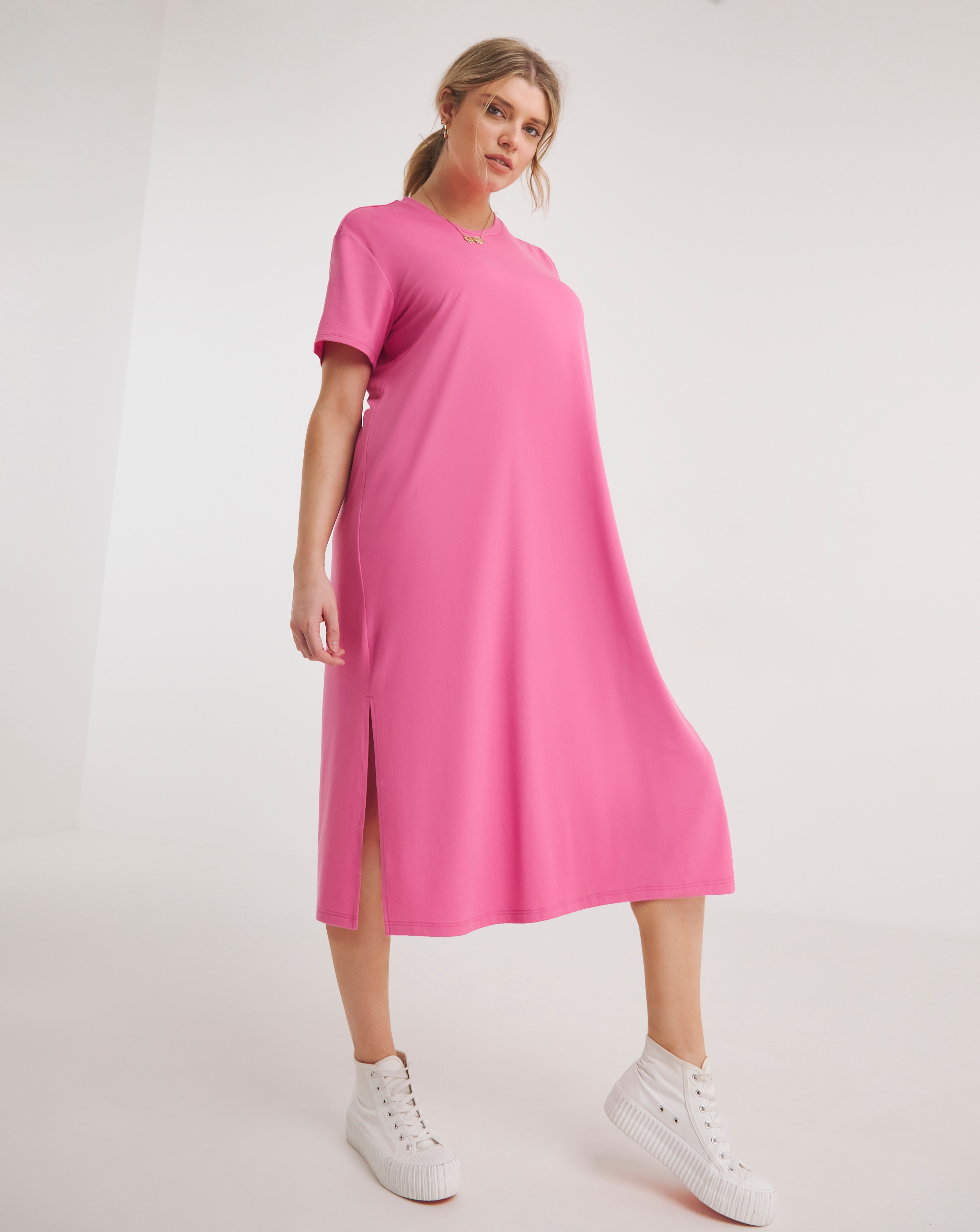 Pink - Women's - Supersoft T-Shirt Dress - Size 10