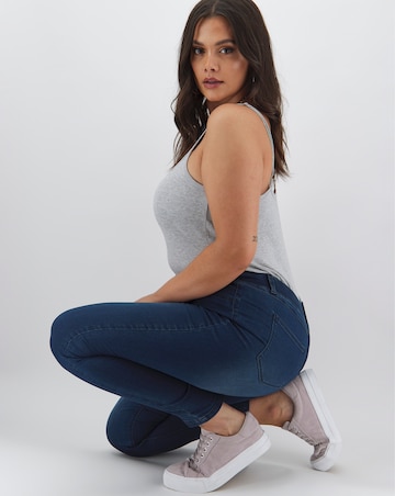 Amber Dark Indigo Pull On Skinny Jeggings