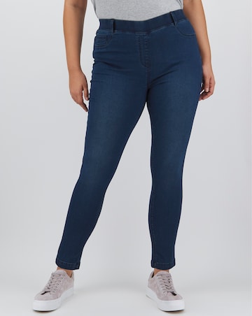 Amber Dark Indigo Pull On Skinny Jeggings