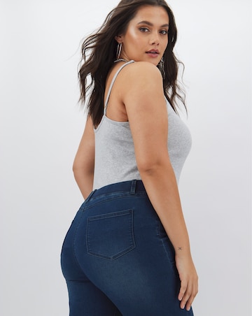 Amber Dark Indigo Pull On Skinny Jeggings