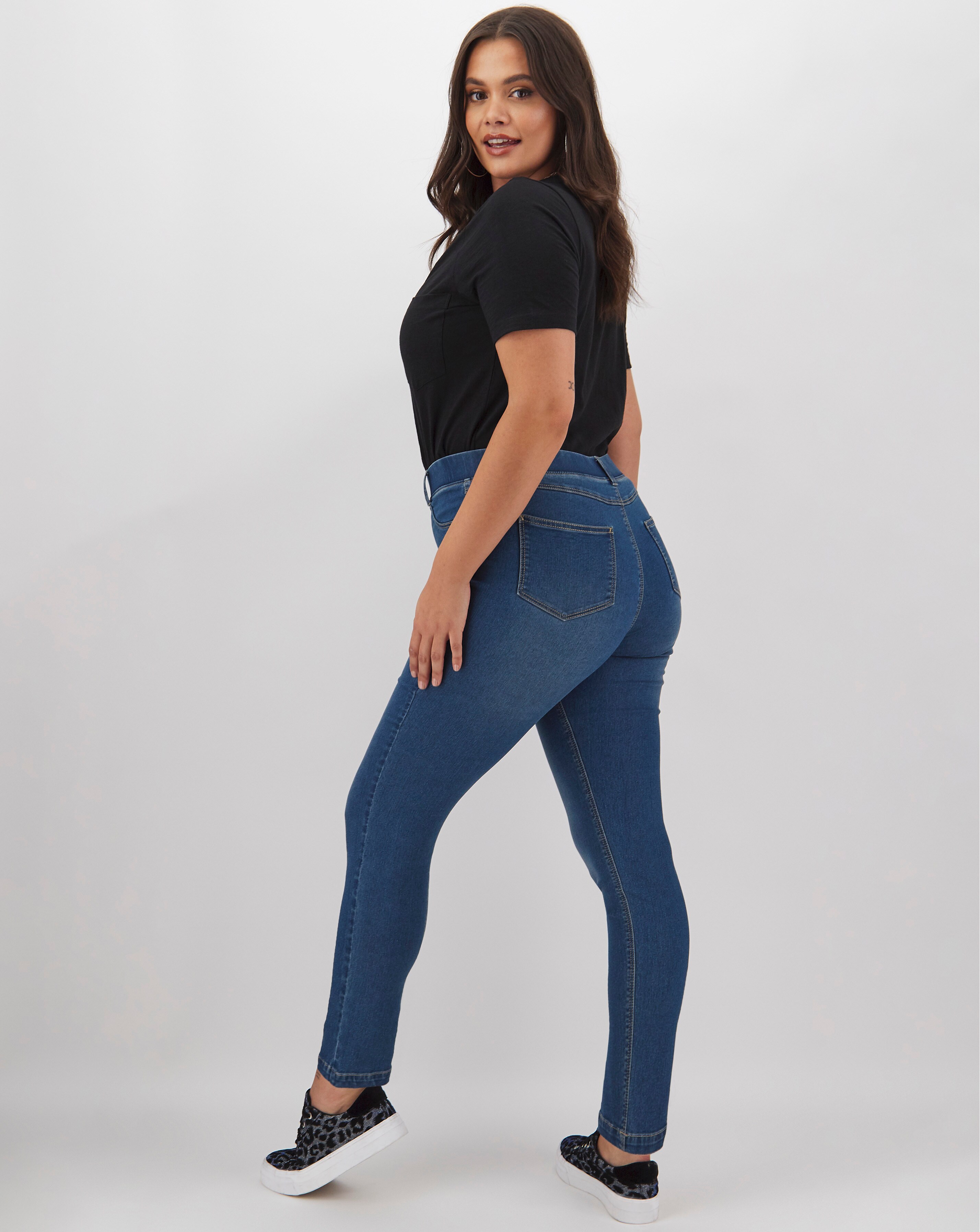 Bella Mid Blue Slim Leg Jeggings 