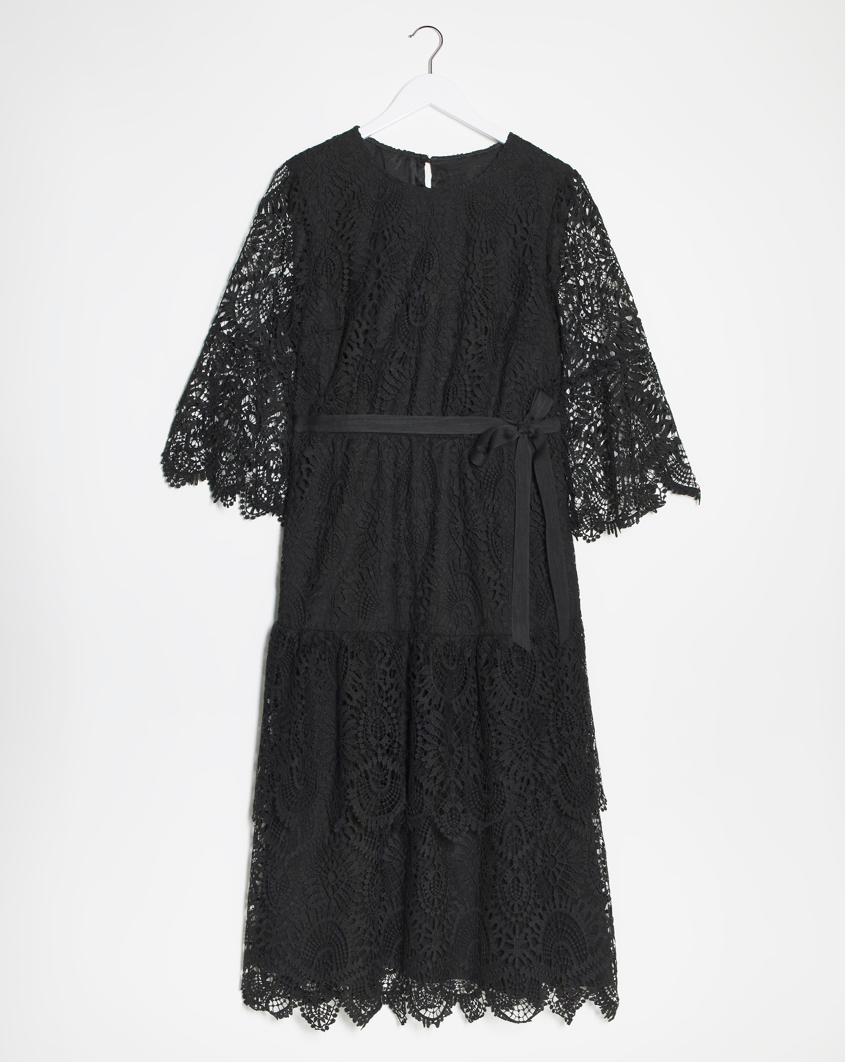 Joanna Hope Structured Lace Dress