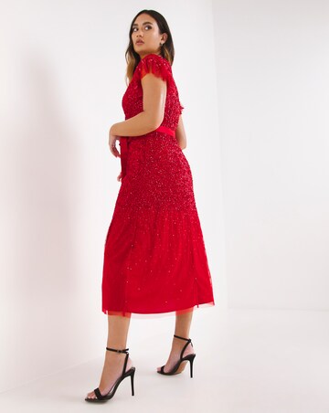 Joanna Hope Beaded Midi Dress | Simply Be