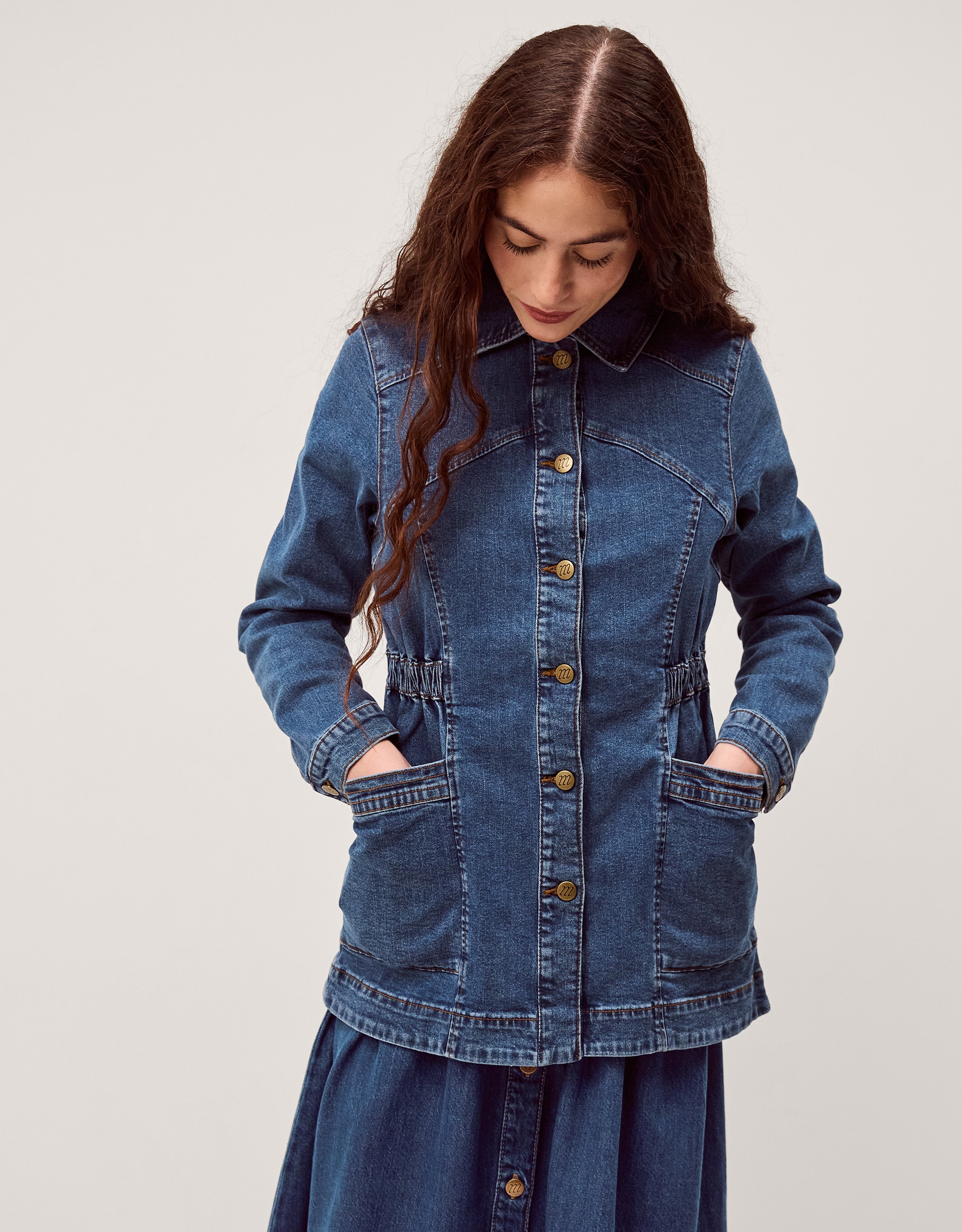 Monsoon Mabel Longline Denim Jacket