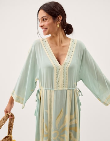 Monsoon Tashie Print Midi Beach Dress