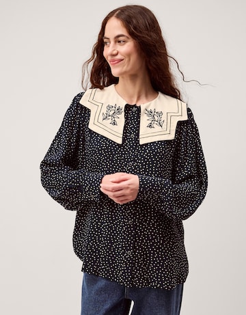 Monsoon Ivy Embroidered Collar Blouse