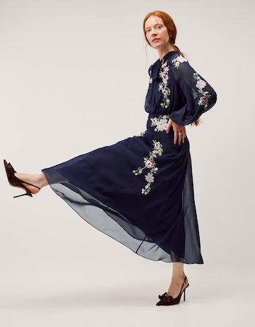 Monsoon Annika Floral Chiffon Midi Dress