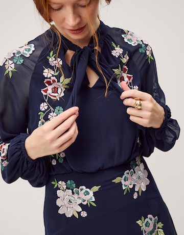 Monsoon Annika Floral Chiffon Midi Dress