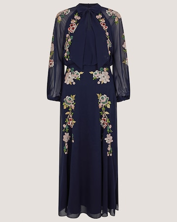 Monsoon Annika Floral Chiffon Midi Dress