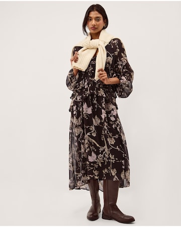 Monsoon Jada Floral Print Midi Dress