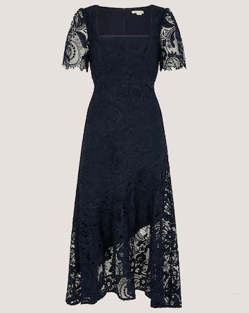 Monsoon Harper Square Neck Midi Dress