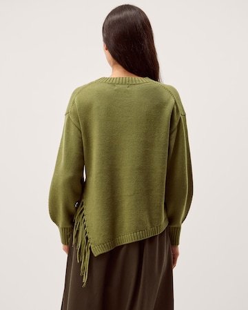 Monsoon Fey Asymmetrical Fringe Jumper