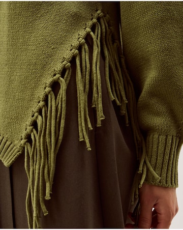 Monsoon Fey Asymmetrical Fringe Jumper